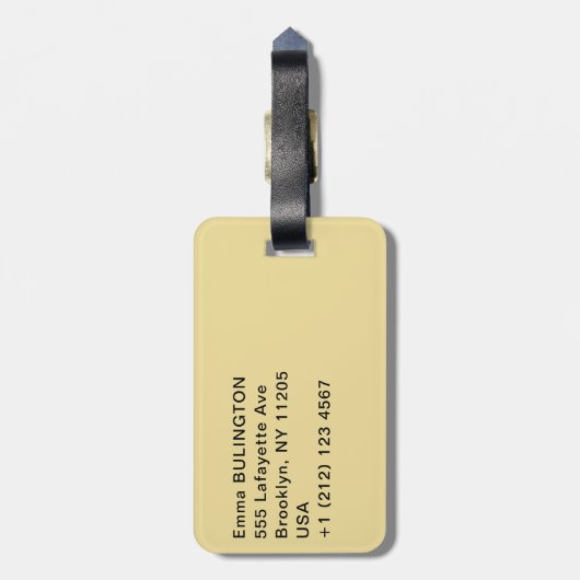 素晴らしギザのスフィンクス – エジプト ラゲッジタグ (裏面縦)