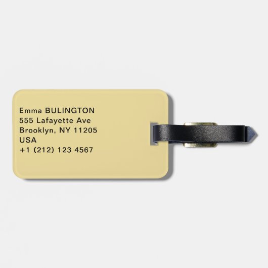 素晴らしギザのスフィンクス – エジプト ラゲッジタグ (裏面横)