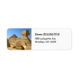 素晴らしギザのスフィンクス – エジプト ラベル