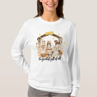 素晴らしギフトイエズクリスマス出生Tシャツ Tシャツ