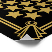 素晴らしギャツビーアールデコの結婚調印解説書 ポスター (角)