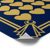 素晴らしギャツビーアールデコ結婚のサイン帳 ポスター (角)