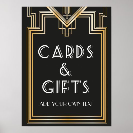 素晴らしギャツビーインスパイアカードとギフトサイネージ ポスター (正面)