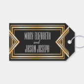 素晴らしギャツビーインスパイア結婚式の引き出物ラベル ギフトタグ (正面(横))