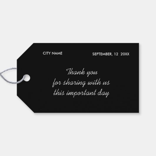 素晴らしギャツビーインスパイア結婚式の引き出物ラベル ギフトタグ (裏面横)