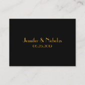 素晴らしギャツビー1920年代のアールデコ結婚座席表 プレイスカード (裏面)