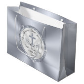 素晴らしクリスチャンパーソナライズされたの結婚抱き枕 ラージペーパーバッグ (正面アングル)