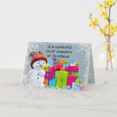 素晴らしクリスマスの孫 カード (黄色い花)