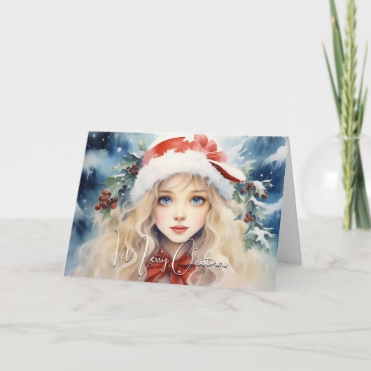 素晴らしクリスマスアイスプリンセスホリデイ カード (正面)