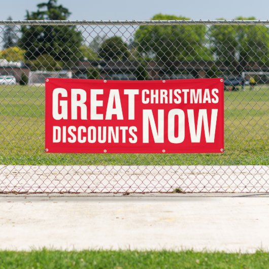 素晴らしクリスマス割引 横断幕 (インサイチュ)