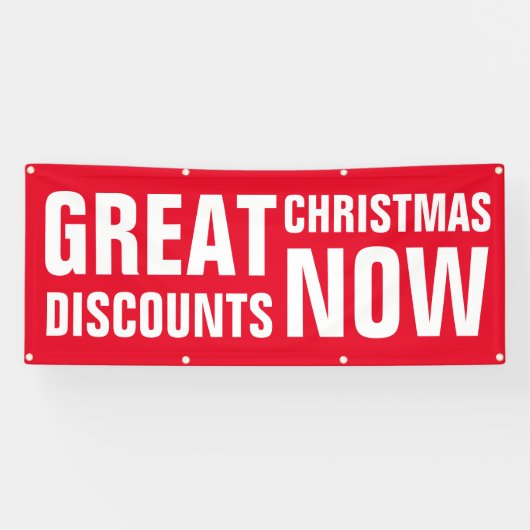 素晴らしクリスマス割引 横断幕 (横)