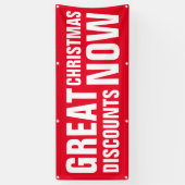 素晴らしクリスマス割引 横断幕 (縦)