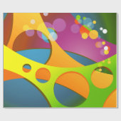 素晴らしクールカラフルファッション ラッピングペーパー (フラット)