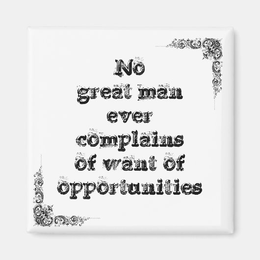 素晴らしクールシンプル英智哲学多男文 マグネット (正面)