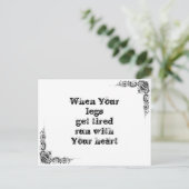 素晴らしクールシンプル英智哲学大文 ポストカード (スタンド正面)