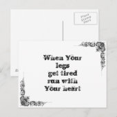 素晴らしクールシンプル英智哲学大文 ポストカード (正面/裏面)