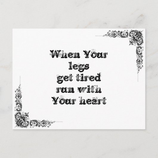 素晴らしクールシンプル英智哲学大文 ポストカード (正面)