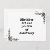 素晴らしクールシンプル英智哲学大文 ポストカード (正面/裏面)