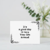 素晴らしクールシンプル英智哲学大文 ポストカード (スタンド正面)