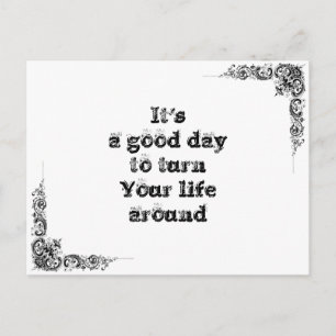 素晴らしクールシンプル英智哲学大文 ポストカード