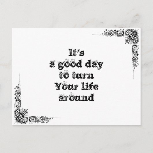 素晴らしクールシンプル英智哲学大文 ポストカード (正面)