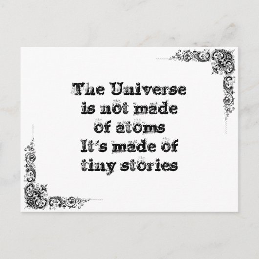 素晴らしクールシンプル英智哲学大文 ポストカード (正面)