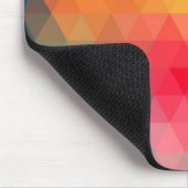 素晴らしクールトレンディーカラフル三角形パターン マウスパッド (コーナー)