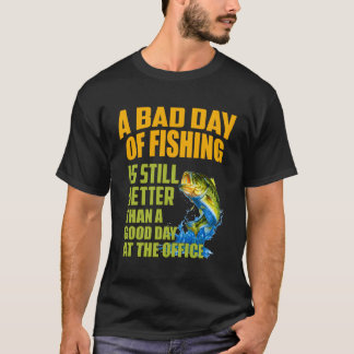 素晴らしグラフィックおもしろいことわざ魚釣り Tシャツ