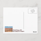 素晴らしグランドキャニオン葉書！ ポストカード (裏面)