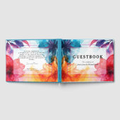 素晴らしゲストブックAnemone Dreamscape結婚. ゲストブック (全面)