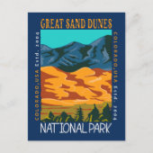 素晴らしコロラド州サンドデュネス国立公園動揺して ポストカード (正面)