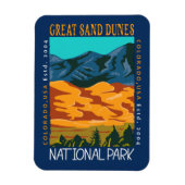 素晴らしコロラド州サンドデュネス国立公園動揺して マグネット (縦)