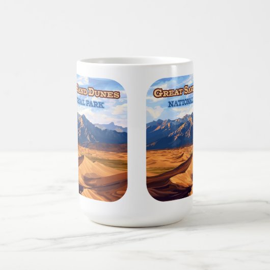 素晴らしコロラド州サンドデュネス国立公園 コーヒーマグカップ (中央)