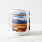 素晴らしコロラド州サンドデュネス国立公園 コーヒーマグカップ (正面左)