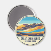 素晴らしコロラド州サンドデュネス国立公園 マグネット (正面/裏面)