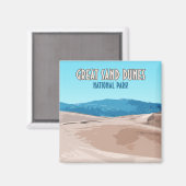 素晴らしコロラド州サンドデュネス国立公園 マグネット (正面/裏面)