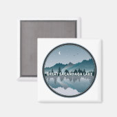 素晴らしサカンダガレイクニューヨーク反射 マグネット (正面/裏面)