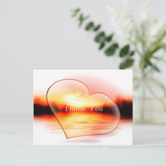 素晴らしサンセット写真を追加 ポストカード (スタンド正面)