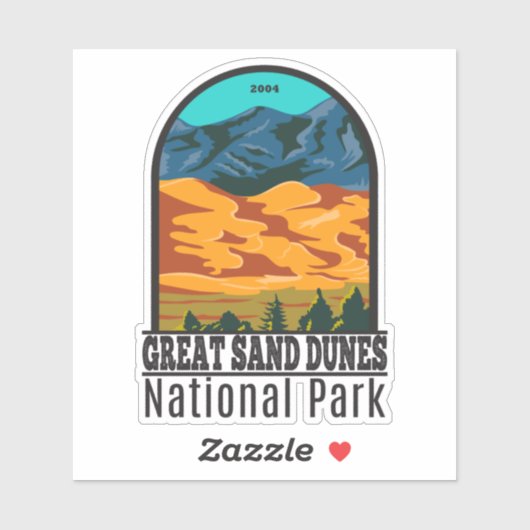 素晴らしサンドデュネスナショナルパークコロラドヴィンテージ シール (シート)