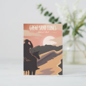 素晴らしサンドデュネスナショナルパークコロラドヴィンテージ ポストカード (スタンド正面)