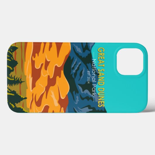 素晴らしサンドデュネスナショナルパークコロラドヴィンテージ Case-Mate iPhoneケース (裏面 (横))