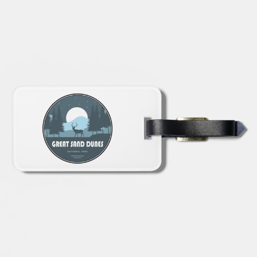 素晴らしサンドデュネスナショナルパークディアー ラゲッジタグ (裏面横)
