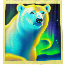 素晴らしシロクマ。 シャワーカーテン