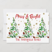 素晴らしシンプル3メリー本のクリスマス シーズンカード (正面)
