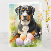 素晴らしスイスの山 カード (黄色い花)