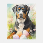 素晴らしスイスの山 フリースブランケット (正面)