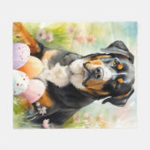 素晴らしスイスの山 フリースブランケット (正面(横))