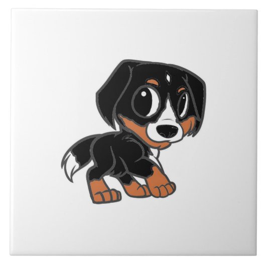 素晴らしスス山犬 タイル (正面)