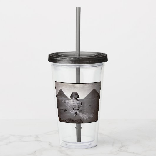 素晴らしスフィンクス&ギザピラミッド壊死症エジプト アクリルタンブラー (正面)