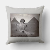 素晴らしスフィンクス&ギザピラミッド壊死症エジプト クッション (裏面)